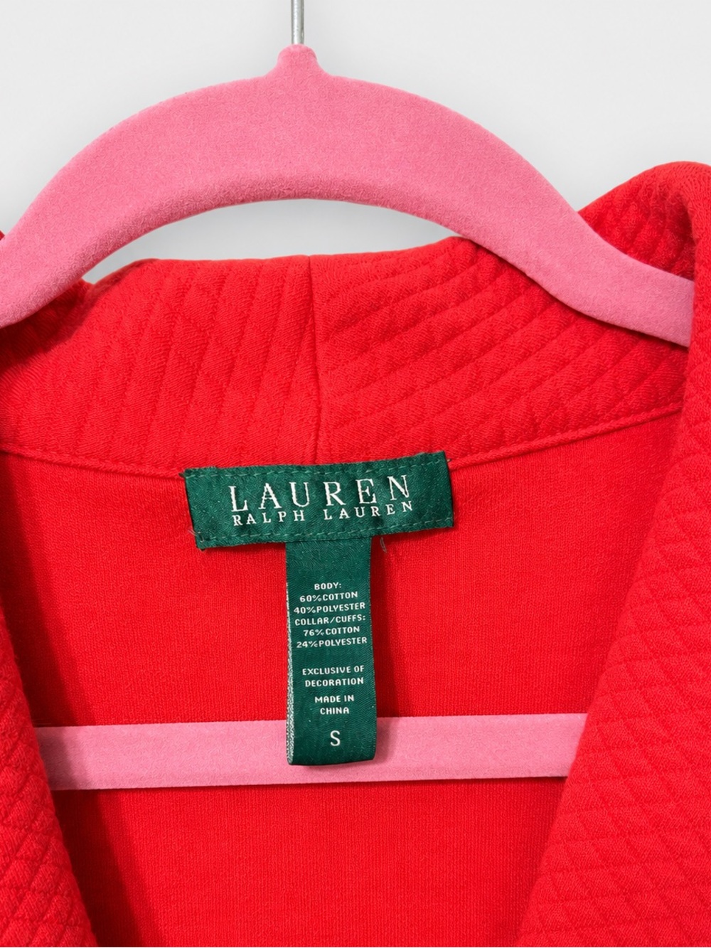 Lauren Ralph Lauren Bright Red Tie-Front sweater - Picture 8 of 8